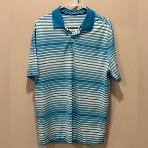 Nike Golf Men's Tour Performance Short Sleeve Stripe Polo Shirt Size Large